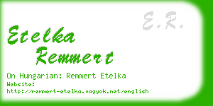 etelka remmert business card